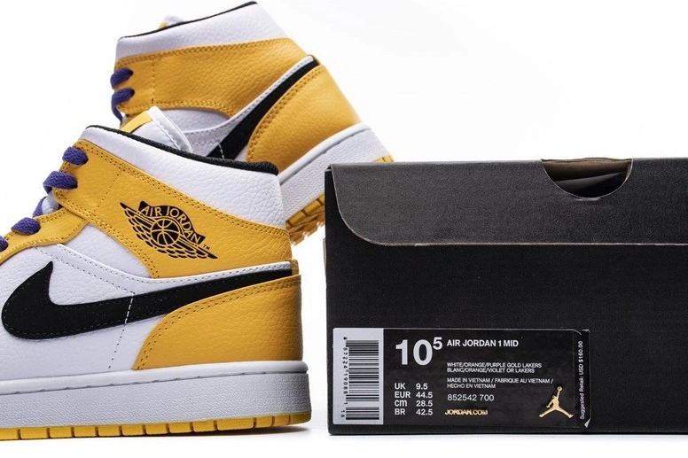 Lakers 1 Mid  air 852542-700 SE Jordan 0917